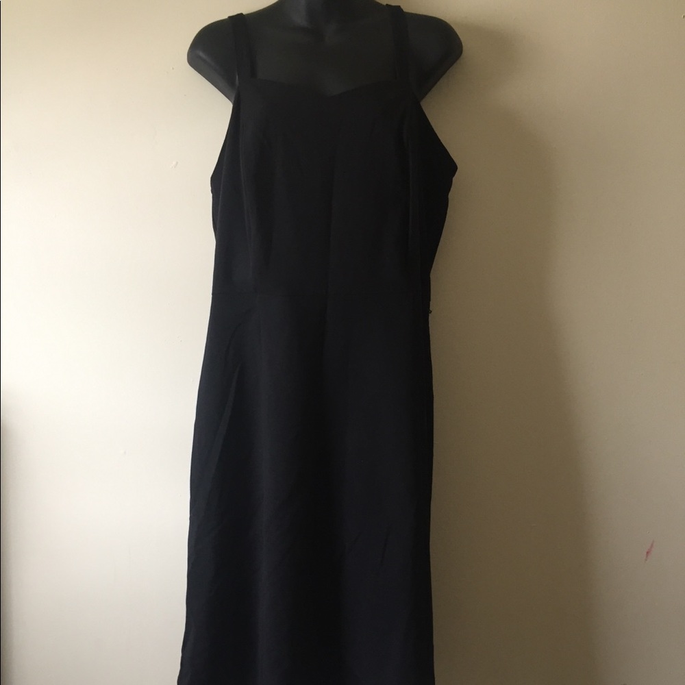 Lane Bryant black suspender strap dress  size 14